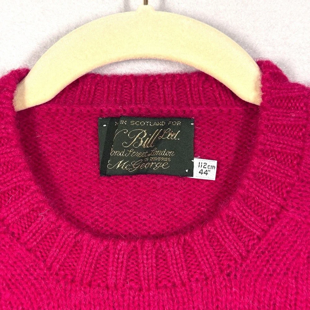 Vintage McGeorge Sweater 44 46 L XL Scotland Shetland Wool Jumper Pullover NWT